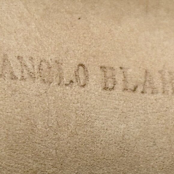 Manolo Blahnik Green “Snakeskin” Heels - Picture 10 of 13